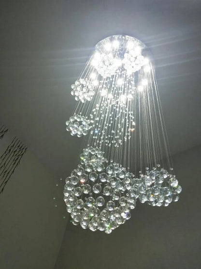 Modern Crystal Raindrop Chandelier - 13 Lights - Chandelier