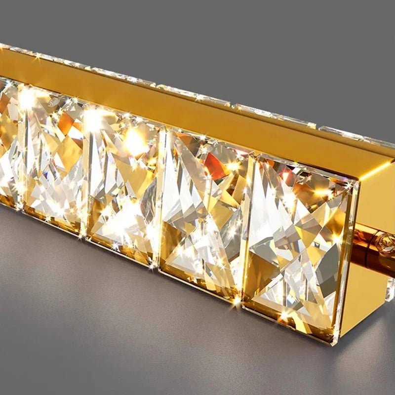 Modern Crystal Stairwell Pendant Light in Iron - Decorbites
