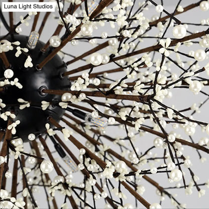 Lámpara de araña moderna de cristal con forma de estrella: 23,5"/31,5" de ancho, 8/12 luces, blanca/roja y verde