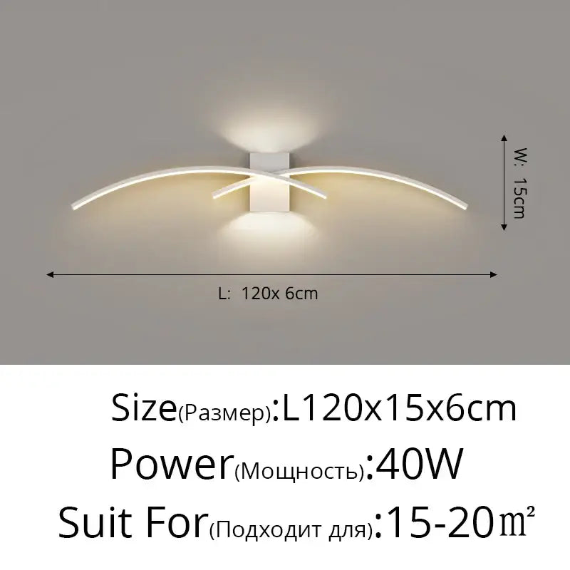 Modern white led wall lamp with sleek curved arms and minimalist design ideal for decorbites led wall lighting
