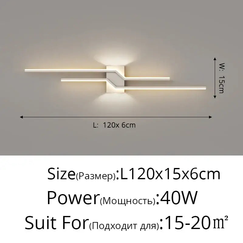 Modern white led wall lamp with sleek angular design and two horizontal light bars for decorbites led wall lighting