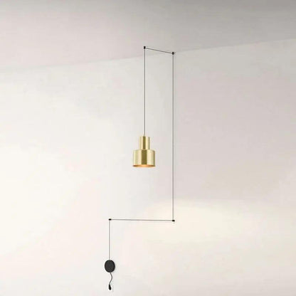 Modern DIY Pendant Light - B. 4 Hooks - Plug-In