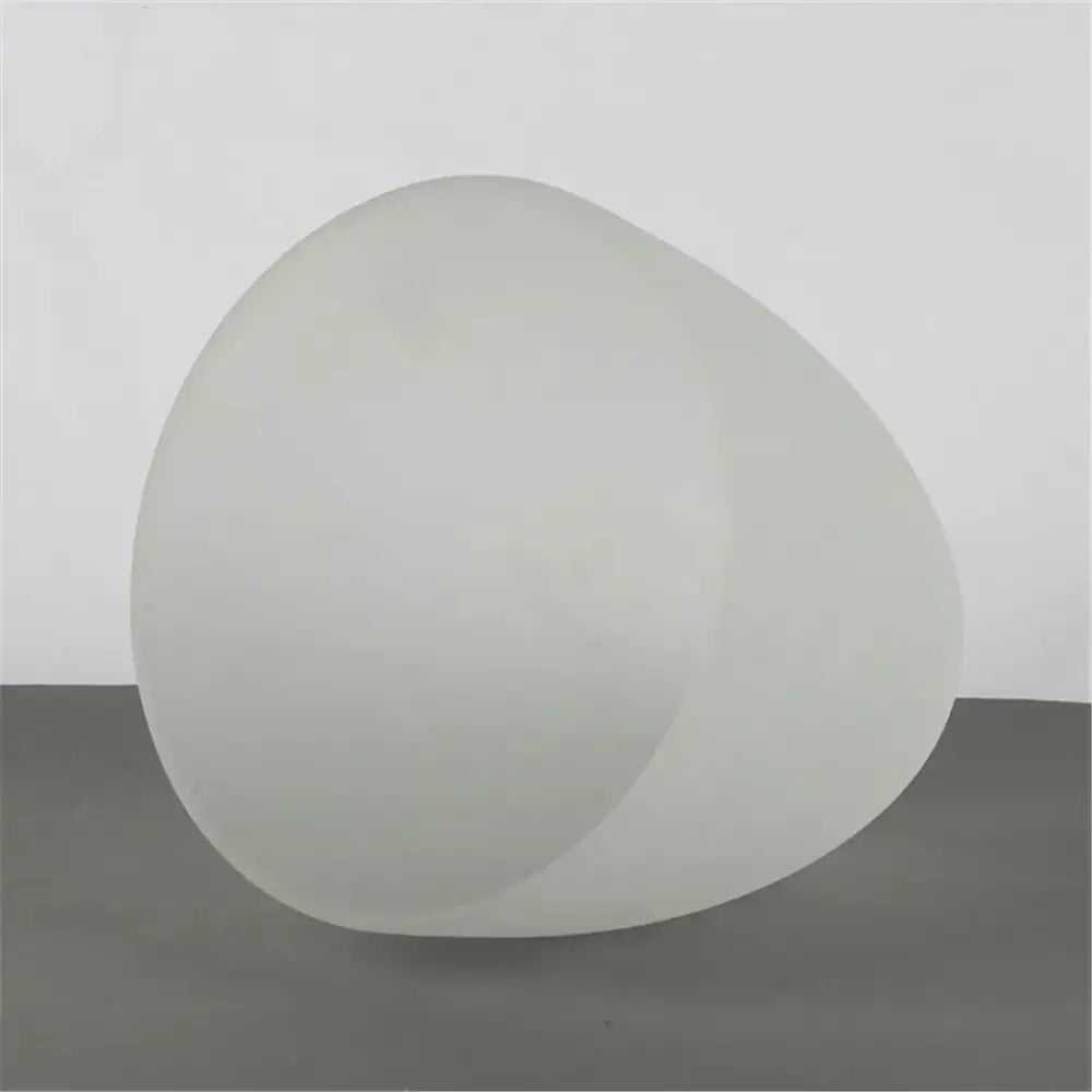 Modern dome white frosted glass shade pendant light featuring a smooth translucent decorbites frosted glass sculpture