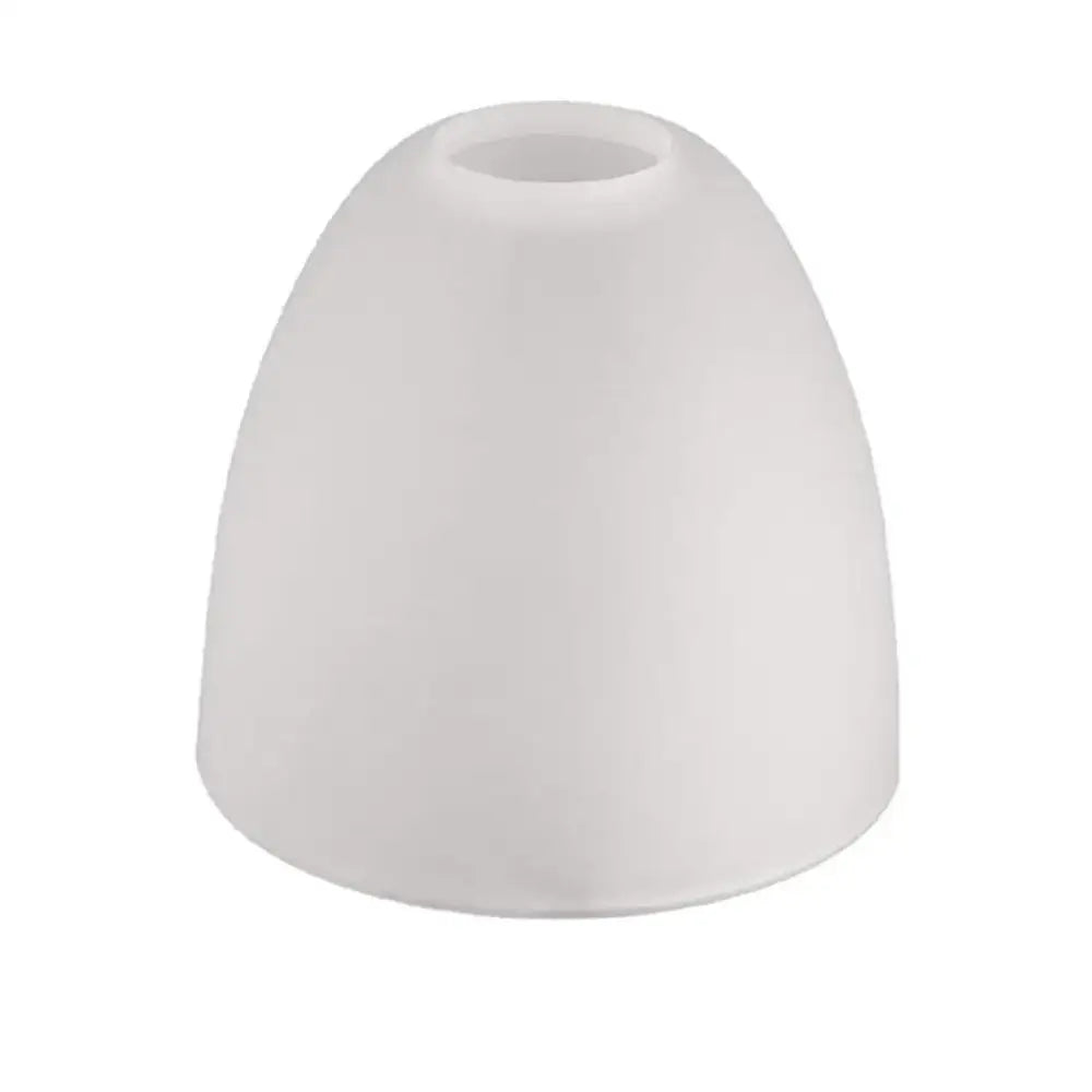 Modern dome white frosted glass shade with smooth rounded dome and central top opening for living room decorbites frosted glass