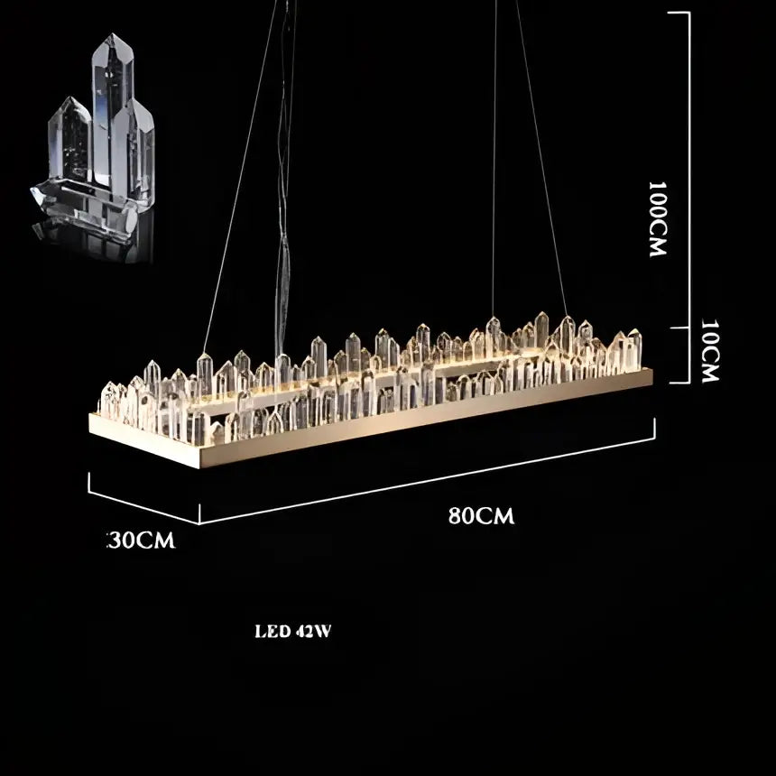 Modern double tier gold dimmalbe led crystal high ceiling chandelier with clear prisms and warm light decorbites dimmalbe led