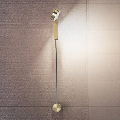 DecorBites™ DecorBites™ Modern Drum Shade Wall Light: LED Metal Wall Lamp for Bedroom in White/Warm Light