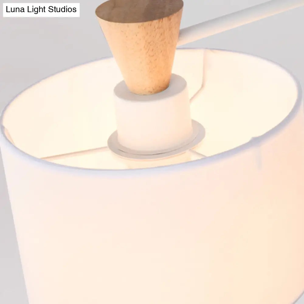 DecorBites™ DecorBites™ Modern Drum Wall Sconce Light in Black/White for Living Rooms