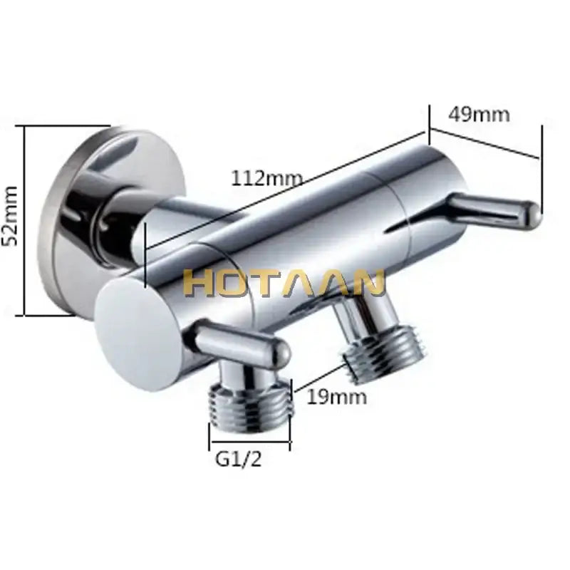 Modern dual handle brass chrome wall mount faucet with chrome finish and dual controls for hot and cold water by decorbites brass chrome