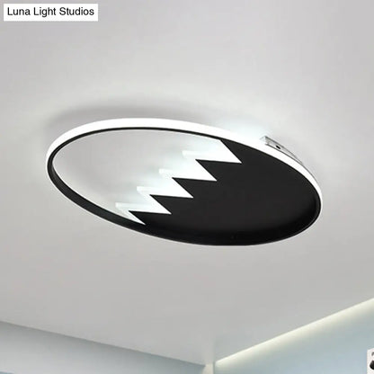 DecorBites™ DecorBites™ Modern Eggshell Ceiling Mount Light: Stylish Metal Lamp for Child Bedroom