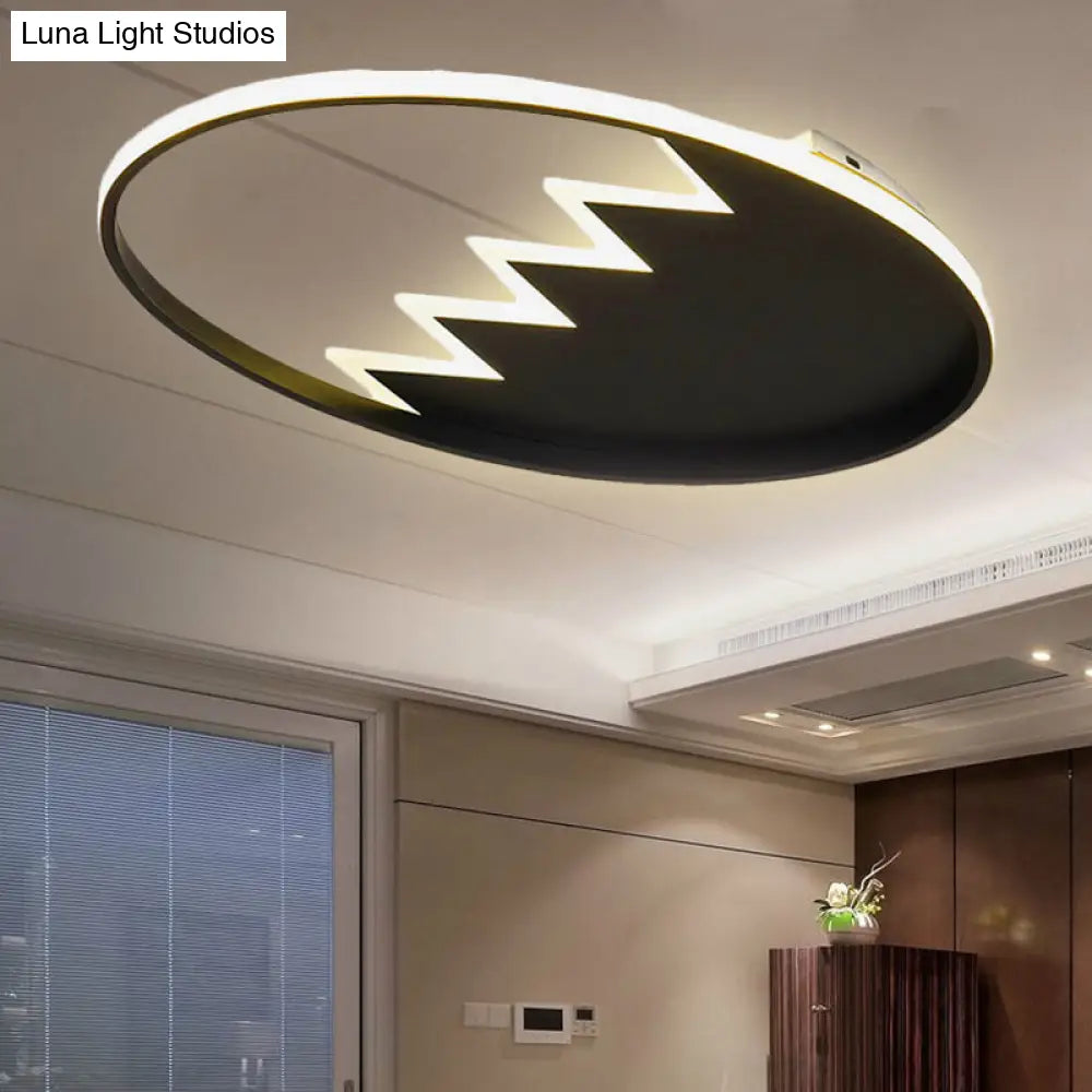 DecorBites™ DecorBites™ Modern Eggshell Ceiling Mount Light: Stylish Metal Lamp for Child Bedroom