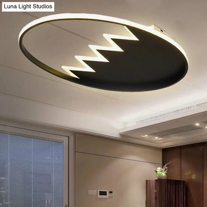 DecorBites™ DecorBites™ Modern Eggshell Ceiling Mount Light: Stylish Metal Lamp for Child Bedroom