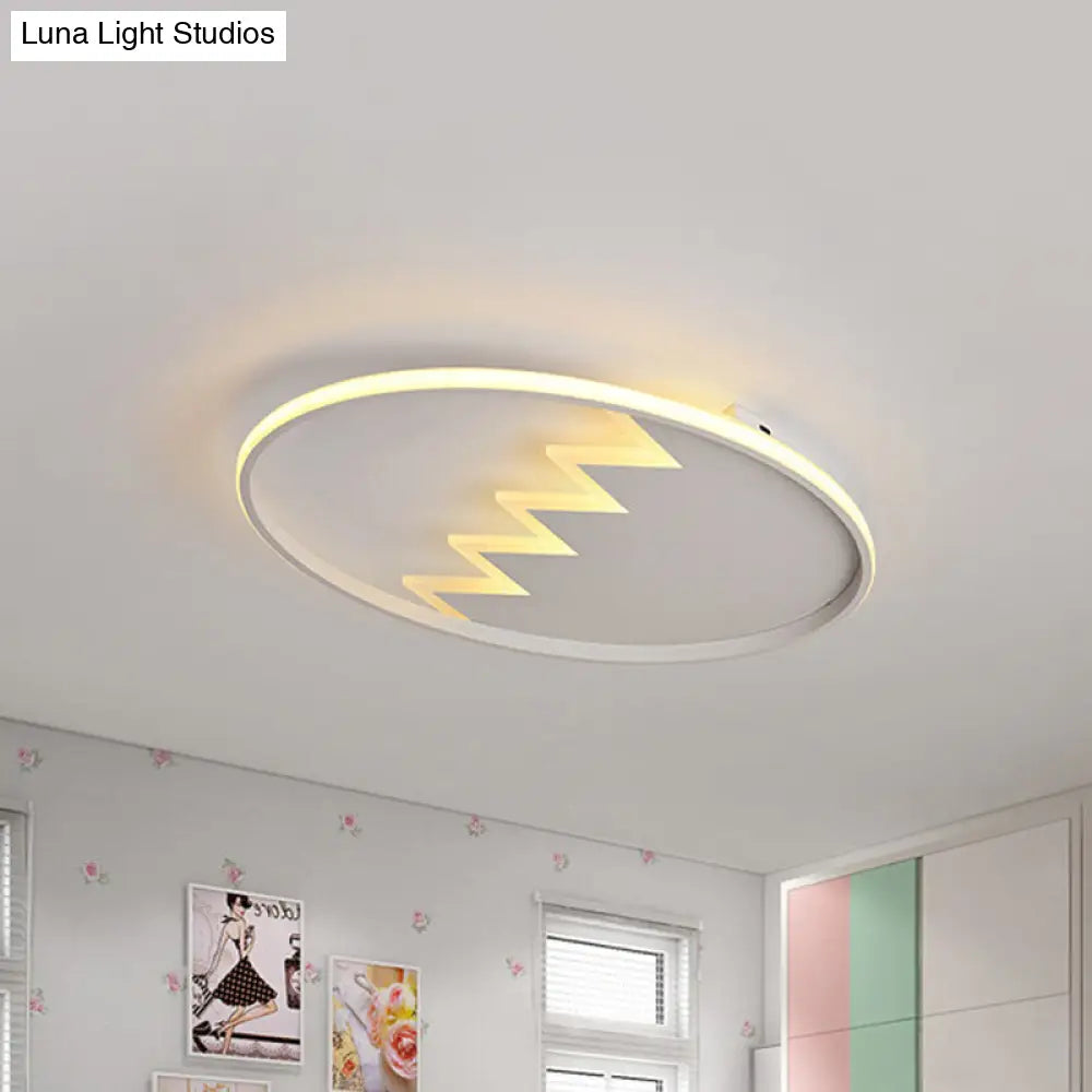 DecorBites™ DecorBites™ Modern Eggshell Ceiling Mount Light: Stylish Metal Lamp for Child Bedroom