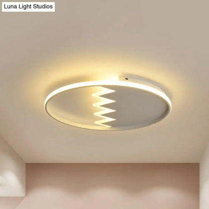 DecorBites™ DecorBites™ Modern Eggshell Ceiling Mount Light: Stylish Metal Lamp for Child Bedroom