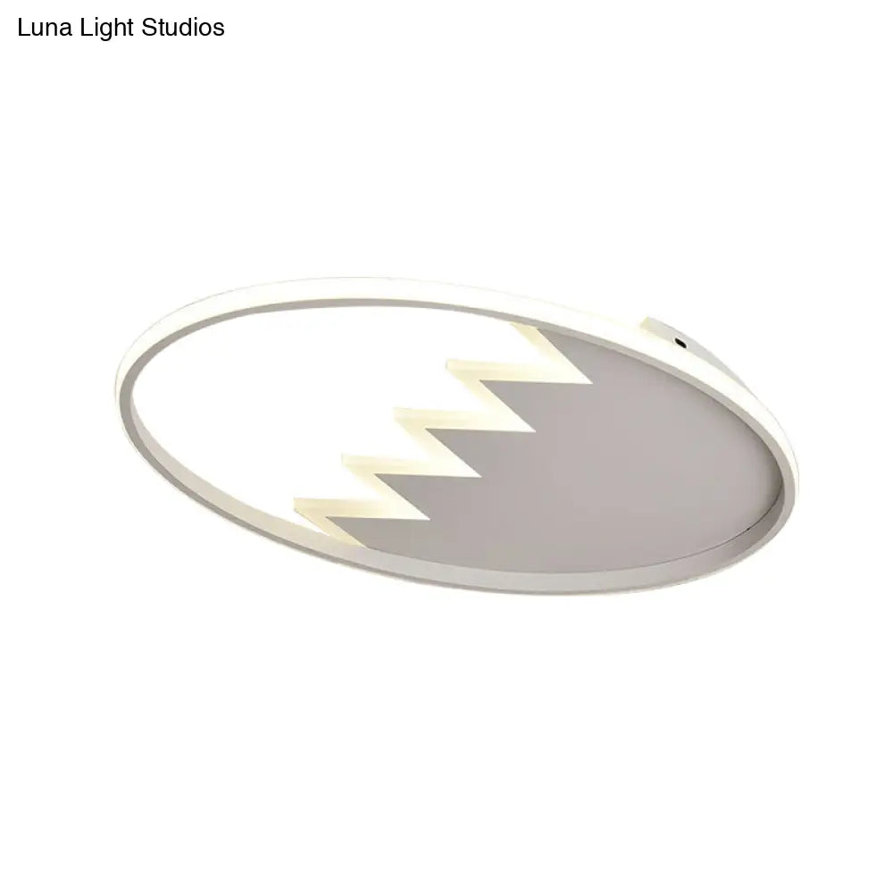 DecorBites™ DecorBites™ Modern Eggshell Ceiling Mount Light: Stylish Metal Lamp for Child Bedroom