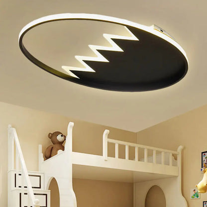 DecorBites™ DecorBites™ Modern Eggshell Ceiling Mount Light: Stylish Metal Lamp for Child Bedroom