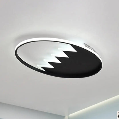 DecorBites™ DecorBites™ Modern Eggshell Ceiling Mount Light: Stylish Metal Lamp for Child Bedroom