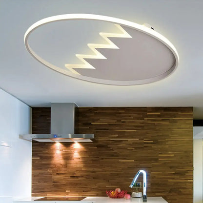DecorBites™ DecorBites™ Modern Eggshell Ceiling Mount Light: Stylish Metal Lamp for Child Bedroom