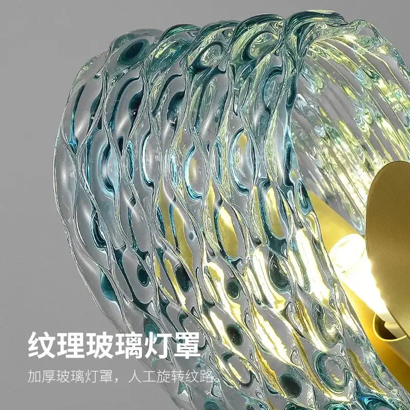 Modern elegant blue copper led flower chandelier with a translucent teal textured glass lampshade for living room decorbites elegant blue