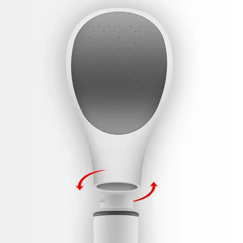 Modern elegant white abs shower head with a sleek design and multiple spray holes by decorbites elegant white