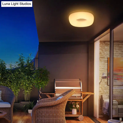 DecorBites™ DecorBites™ Modern Flush Ceiling Light: Circle/Square Acrylic LED Lamp for Porch and Bathroom