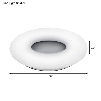 DecorBites™ DecorBites™ Modern Flush Ceiling Light: Circle/Square Acrylic LED Lamp for Porch and Bathroom