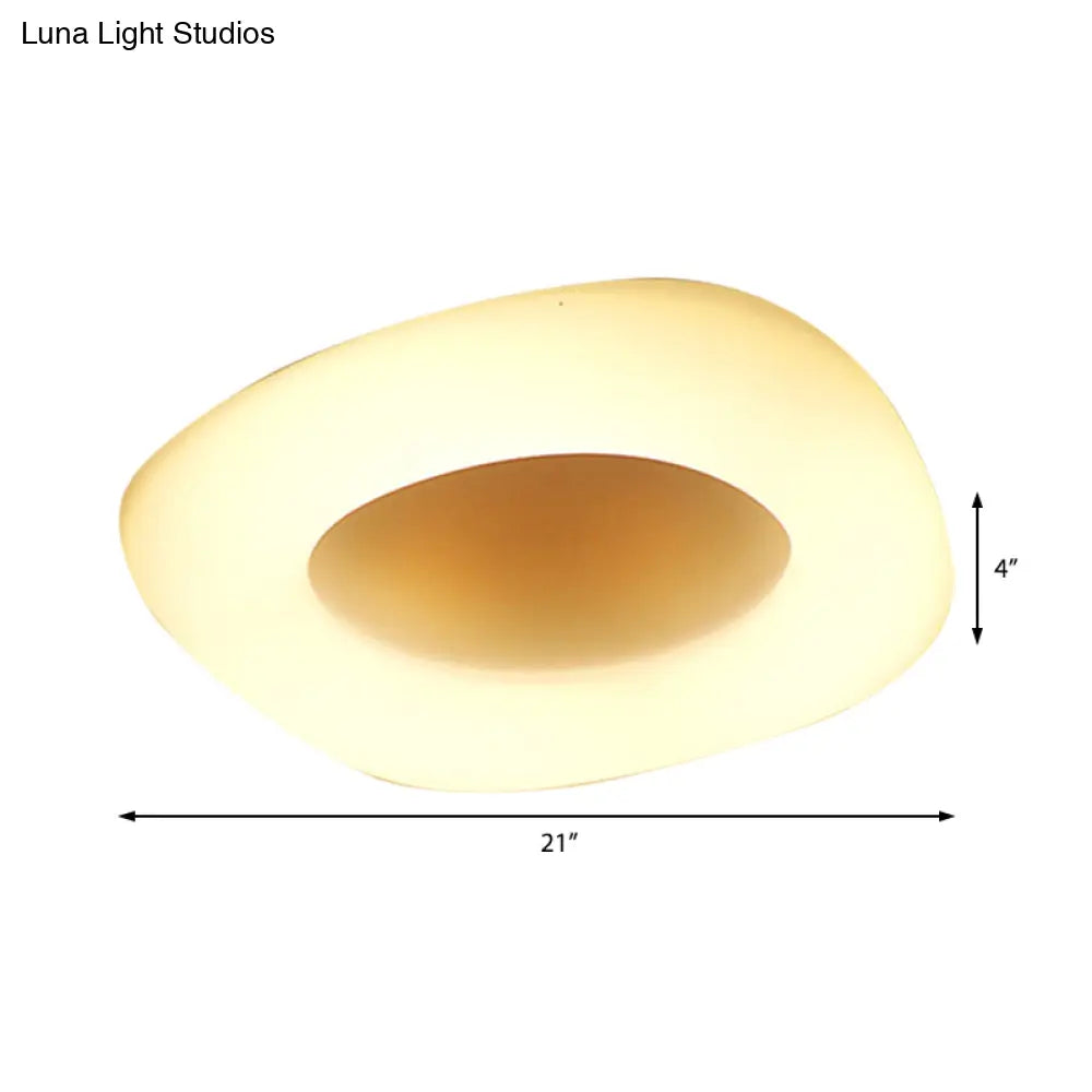DecorBites™ DecorBites™ Modern Flush Ceiling Light: Circle/Square Acrylic LED Lamp for Porch and Bathroom