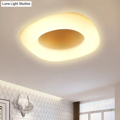 DecorBites™ DecorBites™ Modern Flush Ceiling Light: Circle/Square Acrylic LED Lamp for Porch and Bathroom