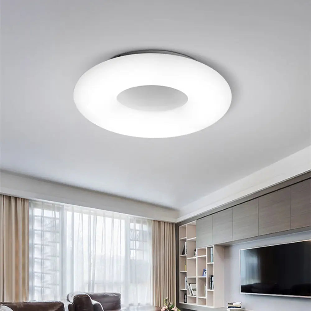 DecorBites™ DecorBites™ Modern Flush Ceiling Light: Circle/Square Acrylic LED Lamp for Porch and Bathroom