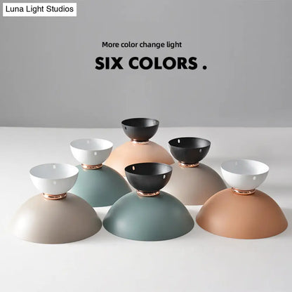 DecorBites™ DecorBites™ Modern Flush Mount Ceiling Light - White Glass Hallway Fixture