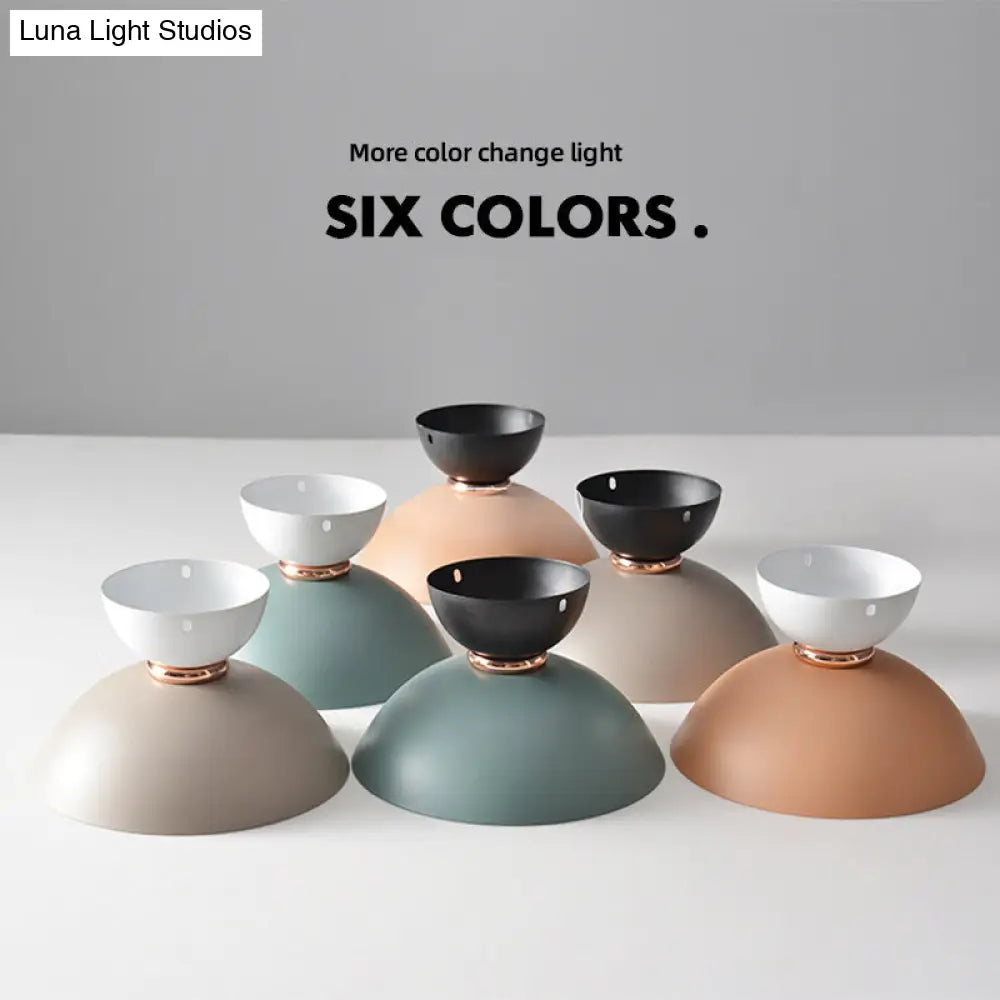 DecorBites™ DecorBites™ Modern Flush Mount Ceiling Light - White Glass Hallway Fixture