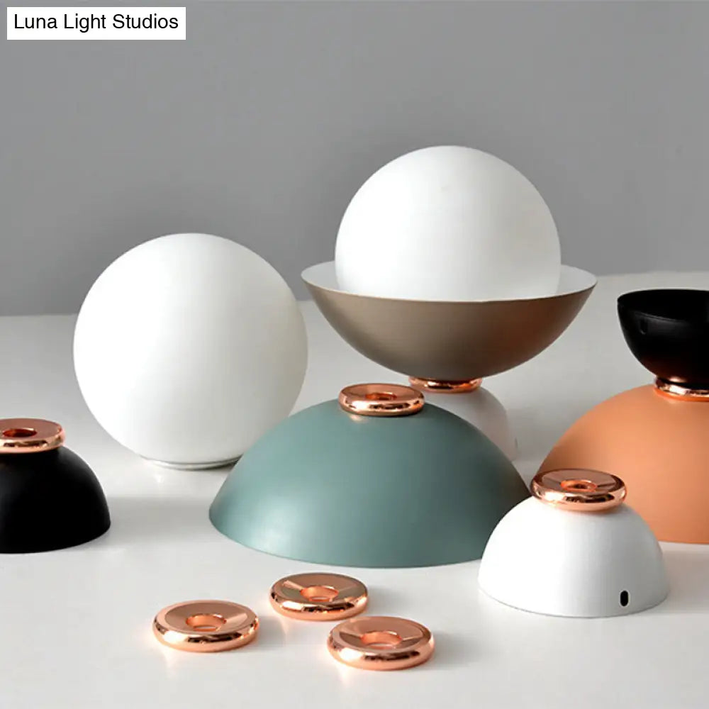 DecorBites™ DecorBites™ Modern Flush Mount Ceiling Light - White Glass Hallway Fixture