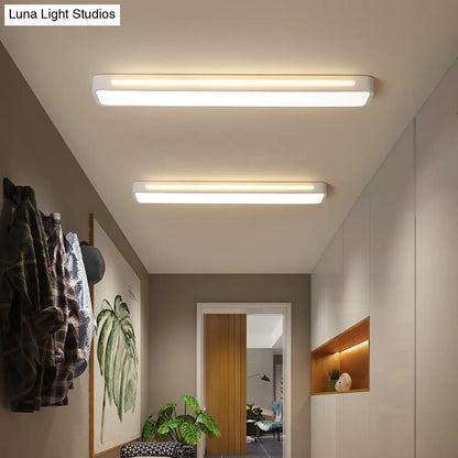 DecorBites™ DecorBites™ Modern Flush Mount LED Ceiling Light with Acrylic Diffuser - White/Warm Light, 19"/23"/31" Wide