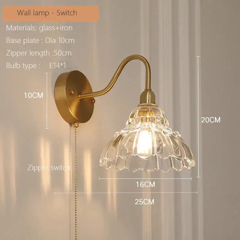 Antique brass-finished pendant light with clear fluted glass shade and e14 bulb socket for modern dining decorbites brass glass