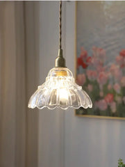 Modern fluted brass glass pendant light with clear glass and brass hardware ideal for dining room decorbites brass glass