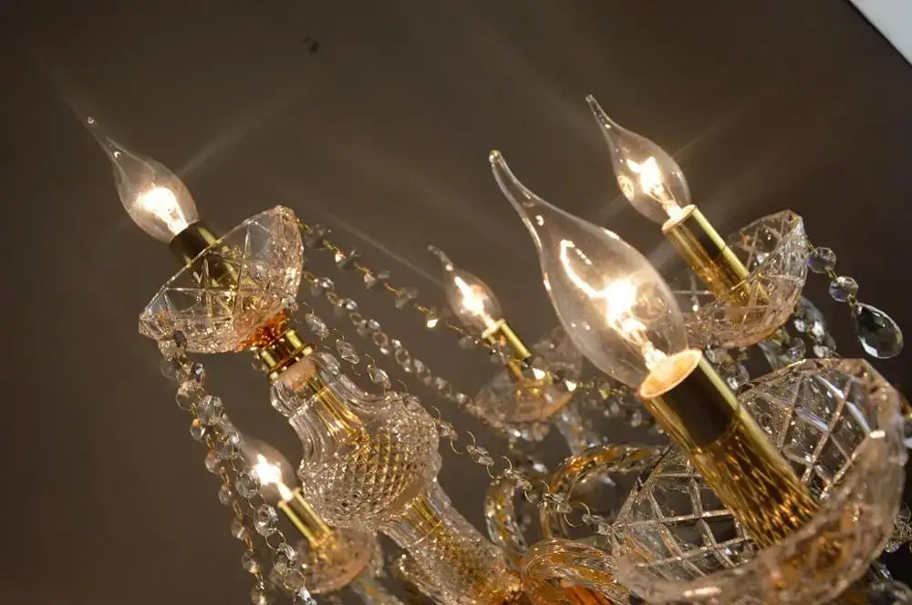 Elegant modern french gold crystal floor lamp with crystal floor lamp decorbites style featuring faceted glass shades and metal accents