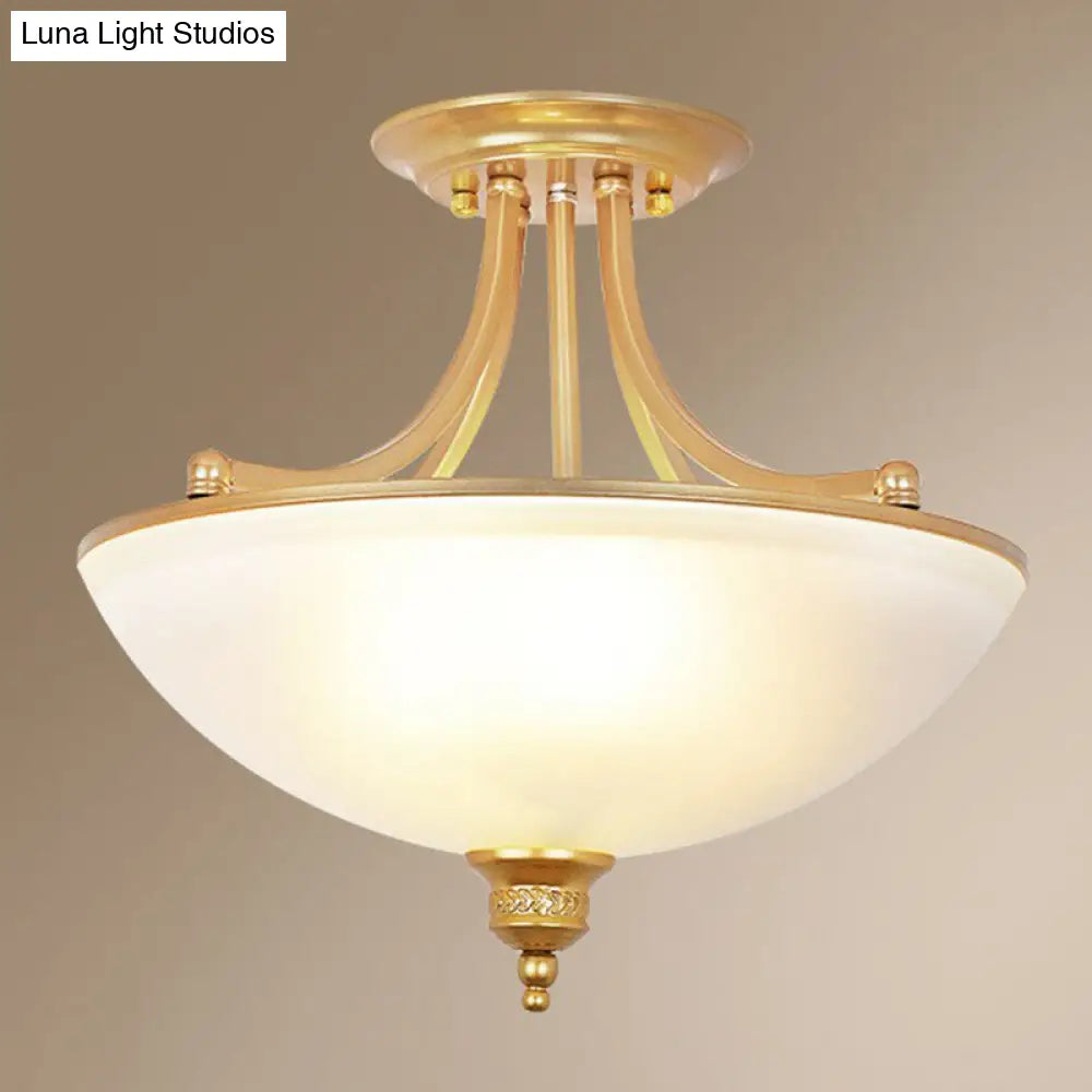 DecorBites™ DecorBites™ Modern Frost Glass Semi Flush Light Fixture - Perfect for Dining Room Décor
