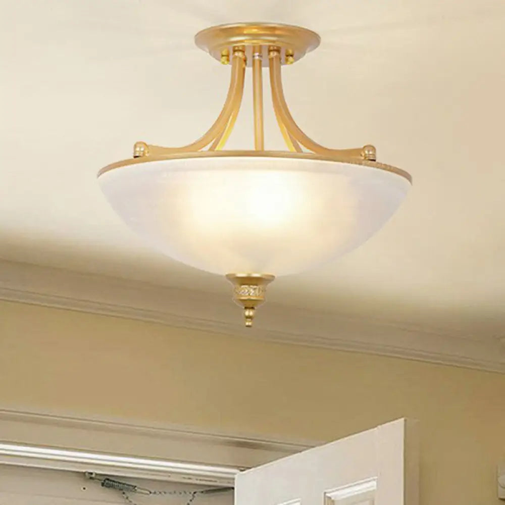 DecorBites™ DecorBites™ Modern Frost Glass Semi Flush Light Fixture - Perfect for Dining Room Décor
