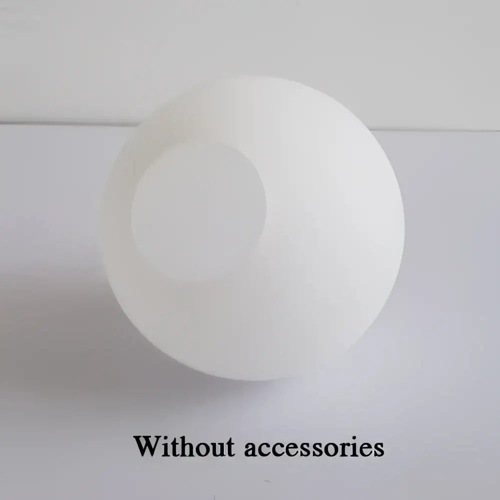 Modern frosted glass ball pendant light with gold ring featuring white spherical glass ball with circular cutout decorbites glass ball