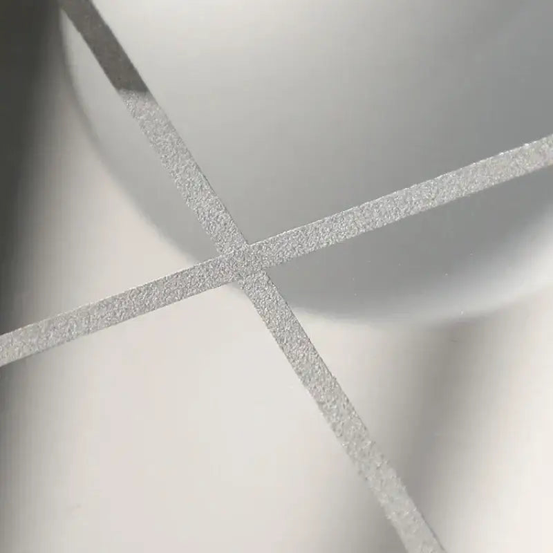 Silver metallic strip with textured surface in modern frosted glass geometric tic tac toe set decorbites frosted glass