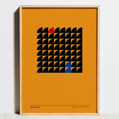 Modern Geometric Bauhaus Exhibition Minimalist Canvas Art - Posters
