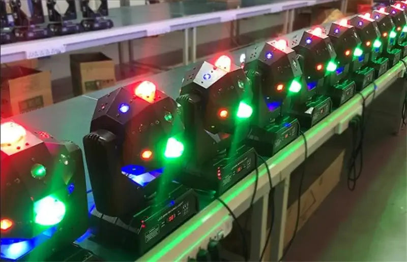 Modern geometric black light bar strobe with red green and blue led lenses for ktv and laser lighting effects