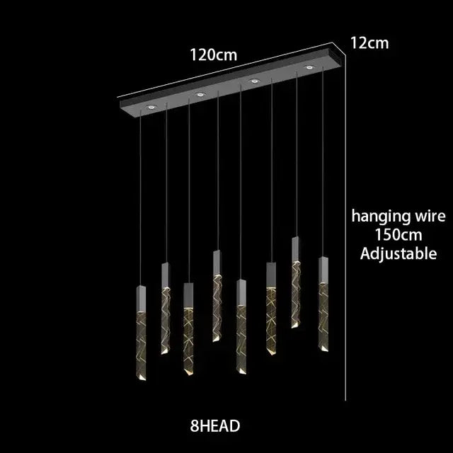 Modern geometric crystal chrome led chandelier black rectangular ceiling fixture with eight gold-toned twisted glass lights decorbites crystal chrome chrome led chandelier