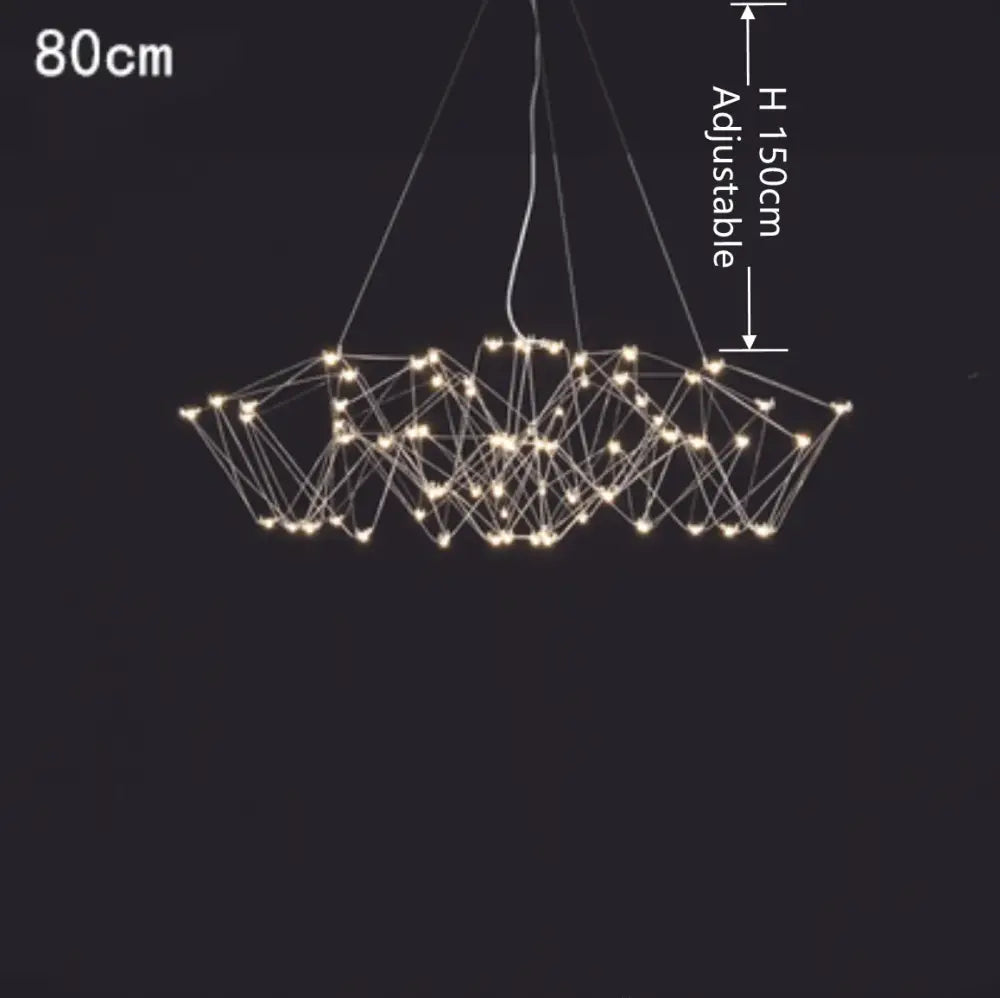 Modern geometric cube light pendant with thin metallic wires and warm white LED lights by decorbites cube light