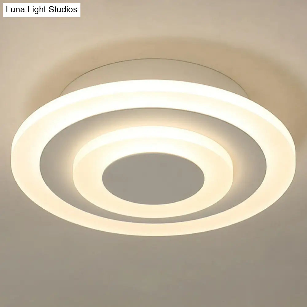 DecorBites™ DecorBites™ Modern Geometric Flush Mount LED Ceiling Light - Acrylic Corridor Fixture