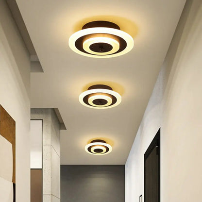 DecorBites™ DecorBites™ Modern Geometric Flush Mount LED Ceiling Light - Acrylic Corridor Fixture
