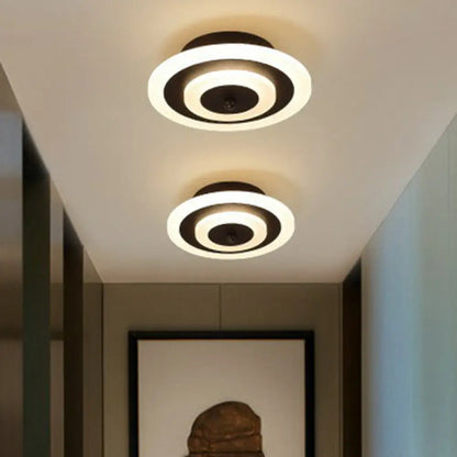 DecorBites™ DecorBites™ Modern Geometric Flush Mount LED Ceiling Light - Acrylic Corridor Fixture