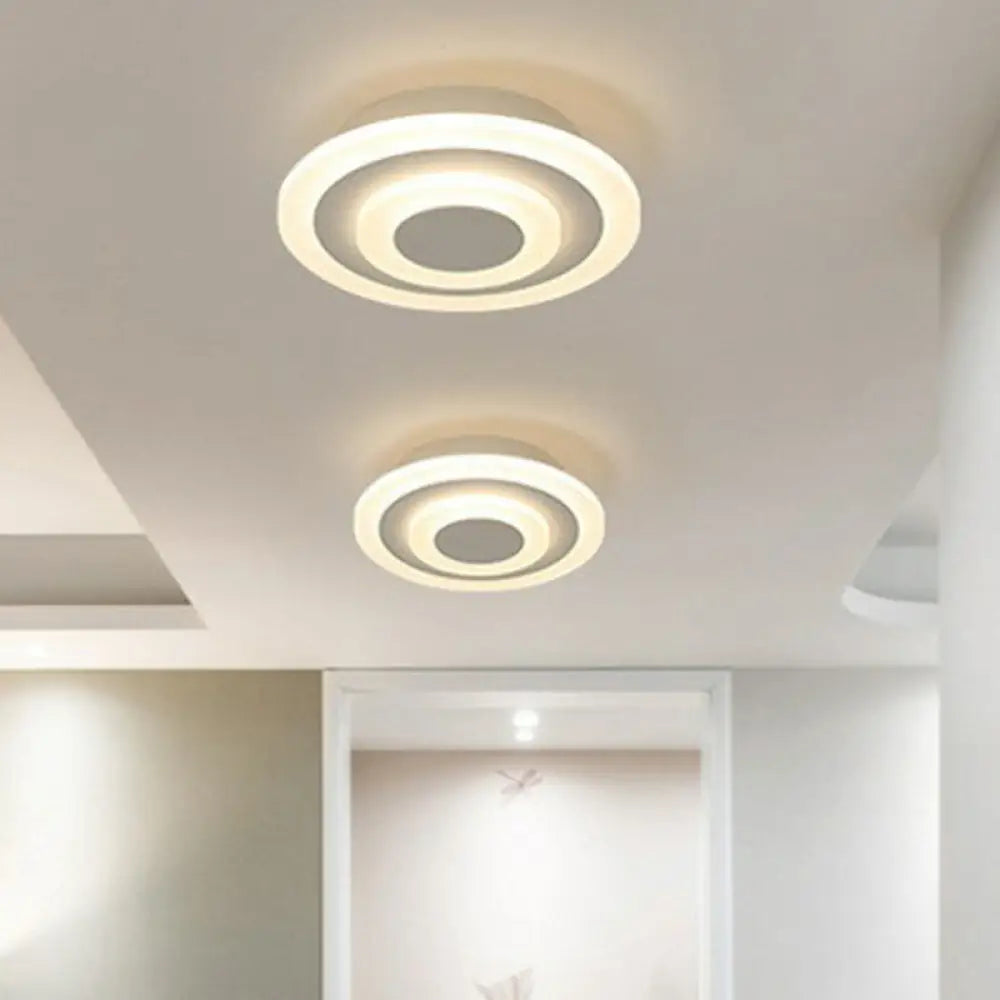 DecorBites™ DecorBites™ Modern Geometric Flush Mount LED Ceiling Light - Acrylic Corridor Fixture