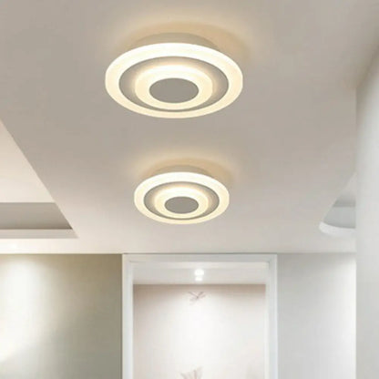 DecorBites™ DecorBites™ Modern Geometric Flush Mount LED Ceiling Light - Acrylic Corridor Fixture