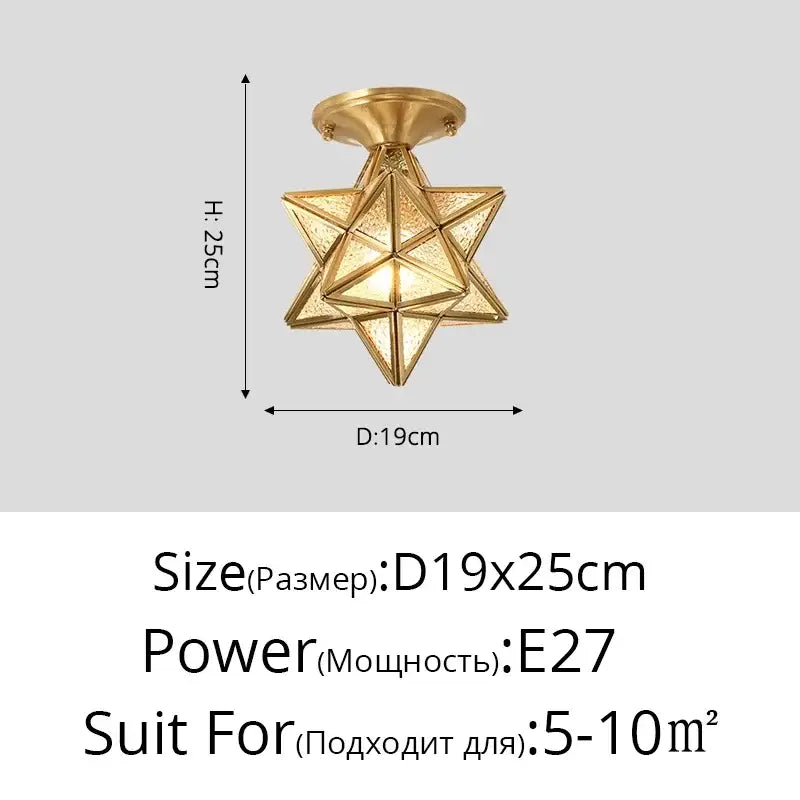 Modern geometric gold and black crystal glass led chandelier with faceted star-shaped design for living room decorbites crystal glass