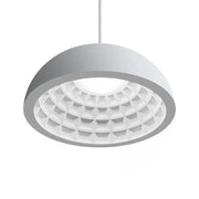 Modern geometric white creamy gypsum pendant light with patterned interior ideal for bedroom decorbites decor
